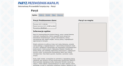 Desktop Screenshot of paryz.przewodnik-mapa.pl